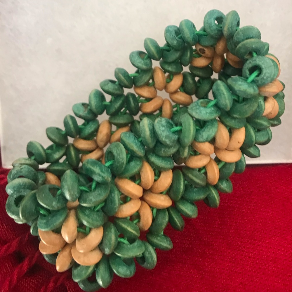 LAKO KULA Natural woody look stretch bracelet